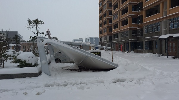 被積雪壓塌的車棚都有什么特點？